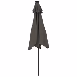 vidaXL Garden Parasol with Steel Pole Patio Umbrella Sun Parasol Bordeaux Red - anthracite - Additional view 5