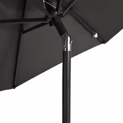 vidaXL Garden Parasol with Steel Pole Patio Umbrella Sun Parasol Bordeaux Red - anthracite - Additional view 6