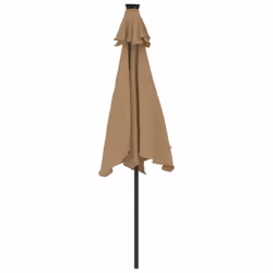vidaXL Garden Parasol with Steel Pole Patio Umbrella Sun Parasol Bordeaux Red - taupe - Additional view 5