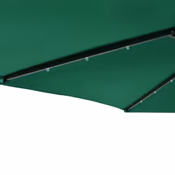 vidaXL Garden Parasol with LEDs and Steel Pole Sun Shade Outdoor Umbrella - green - Additional view 9