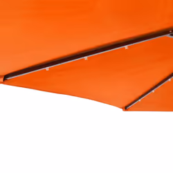 vidaXL Garden Parasol with LEDs and Steel Pole Sun Shade Outdoor Umbrella - terracotta - Additional view 9