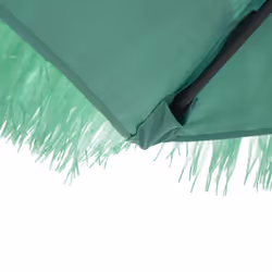 vidaXL Garden Parasol with Steel Pole Outdoor Umbrella Patio Sun Parasol White - green, 246 x 246 x 230 cm - Additional view 7