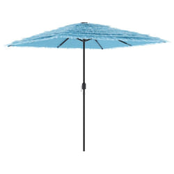 vidaXL Garden Parasol with Steel Pole Outdoor Umbrella Balcony Sun Parasol - blue, 248 x 248 x 248 cm