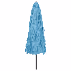vidaXL Garden Parasol with Steel Pole Outdoor Umbrella Balcony Sun Parasol - blue, 324 x 324 x 247 cm - Additional view 5