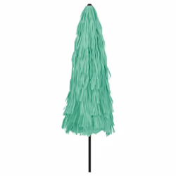 vidaXL Garden Parasol with Steel Pole Outdoor Umbrella Balcony Sun Parasol - green, 324 x 324 x 247 cm - Additional view 5