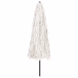 vidaXL Garden Parasol with Steel Pole Outdoor Umbrella Balcony Sun Parasol - white, 324 x 324 x 247 cm - Additional view 5