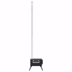 vidaXL Tent Wood Stove with Chimney & Foldable Legs Burning Stove Black Steel - Additional view 4