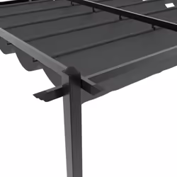 vidaXL Garden Gazebo with Retractable Roof Tent Anthracite 3x6 m Aluminium - Additional view 8