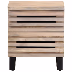 vidaXL Bedside Cabinet Nightstand Bed Cabinet Bed Table Solid Wood Reclaimed - solid bleached wood, 1 pcs