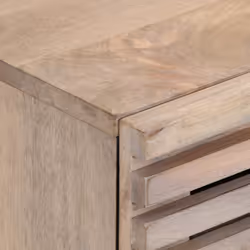 vidaXL Bedside Cabinet Nightstand Bed Cabinet Bed Table Solid Wood Reclaimed - solid bleached wood, 1 pcs - Additional view 5