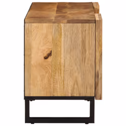 vidaXL TV Cabinet TV Stand Hifi Media Cabinet TV Unit Solid Wood Rough Mango