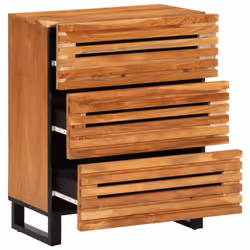 vidaXL Sideboard Home Storage Cupboard Cabinet Highboard Solid Wood Acacia - Additional view 4