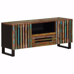 vidaXL TV Cabinet TV Stand Entertainment Centre Media Unit TV Unit Solid Wood - multicolour, solid acacia wood