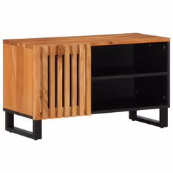 vidaXL TV Cabinet TV Stand Entertainment Centre TV Unit Solid Wood Acacia - brown, solid acacia wood