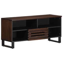 vidaXL TV Cabinet TV Stand Entertainment Centre TV Unit Brown Solid Wood Mango - brown, solid mango wood