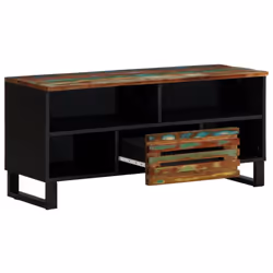 vidaXL TV Cabinet TV Stand Entertainment Centre TV Unit Brown Solid Wood Mango - multicolour, solid acacia wood - Additional view 2