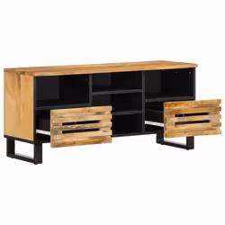 vidaXL TV Cabinet TV Stand Entertainment Centre TV Unit Solid Wood Rough Mango