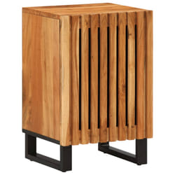 vidaXL Bathroom Cabinet Toilet Storage Cabinet Cupboard Vanity Unit Solid Wood - brown, solid acacia wood