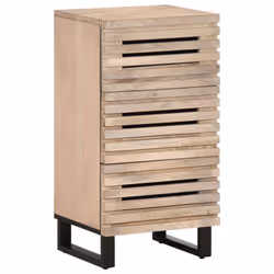 vidaXL Sideboard Storage Cupboard Side Cabinet Highboard Solid Wood Mango - light brown, solid mango wood