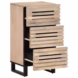 vidaXL Sideboard Storage Cupboard Side Cabinet Highboard Solid Wood Mango - light brown, solid mango wood
