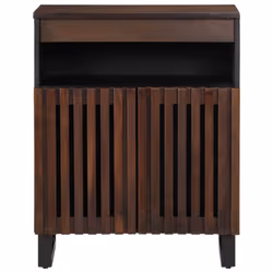 vidaXL Sideboard Storage Cupboard Cabinet Highboard Solid Wood Rough Mango - brown, solid mango wood - Additional view 2