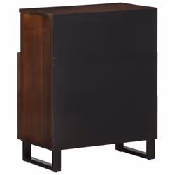 vidaXL Sideboard Storage Cupboard Cabinet Highboard Solid Wood Rough Mango - brown, solid mango wood - Additional view 4