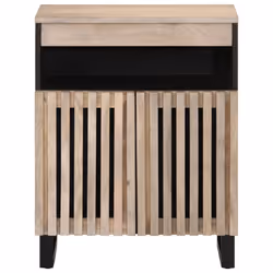 vidaXL Sideboard Storage Cupboard Cabinet Highboard Solid Wood Rough Mango - light brown, solid mango wood