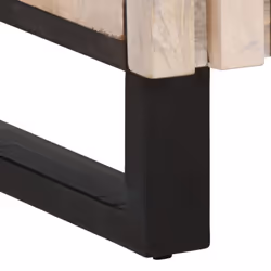 vidaXL Sideboard Storage Cupboard Side Cabinet Highboard Solid Wood Mango - light brown, solid mango wood - Additional view 7
