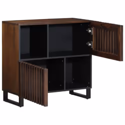 vidaXL Sideboard Storage Organiser Cupboard Side Cabinet Highboard Solid Wood - brown, solid mango wood
