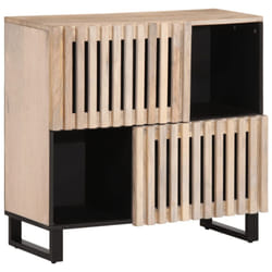 vidaXL Sideboard Storage Organiser Cupboard Side Cabinet Highboard Solid Wood - light brown, solid mango wood
