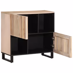 vidaXL Sideboard Storage Organiser Cupboard Side Cabinet Highboard Solid Wood - light brown, solid mango wood