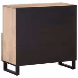 vidaXL Sideboard Storage Organiser Cupboard Side Cabinet Highboard Solid Wood - light brown, solid mango wood - Additional view 4