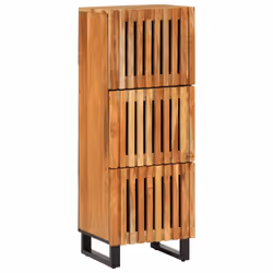 vidaXL Highboard Sideboard Side Cabinet Storage Cupboard Solid Wood Acacia - light brown, solid acacia wood