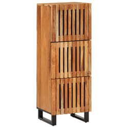 vidaXL Highboard Sideboard Side Cabinet Storage Cupboard Solid Wood Acacia - light brown, solid acacia wood