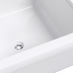 vidaXL Sink Washbasin for Wall Mounting Utility Laundry Wash Basin White Resin - Additional view 7