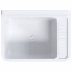 vidaXL Sink Washbasin for Wall Mounting Utility Laundry Wash Basin White Resin - Additional view 6