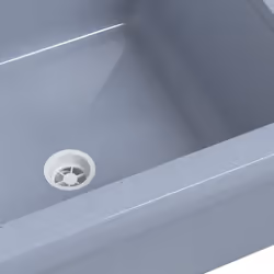vidaXL Sink Washbasin for Wall Mounting Utility Laundry Wash Basin Grey Resin - Additional view 8