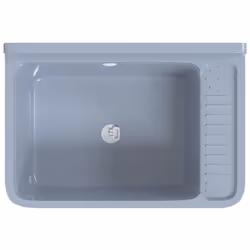 vidaXL Sink Washbasin for Wall Mounting Utility Laundry Wash Basin Grey Resin - Additional view 6
