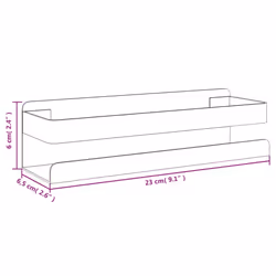 vidaXL Shower Shelf Shower Caddy Bathroom Shelf Brushed 304 Stainless Steel - Additional view 7