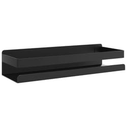 vidaXL Shower Shelf Shower Caddy Rack Matt Black Brushed 304 Stainless Steel