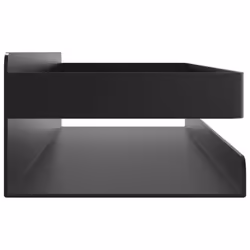 vidaXL Shower Shelf Shower Caddy Rack Matt Black Brushed 304 Stainless Steel - Additional view 4