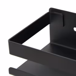 vidaXL Shower Shelf Shower Caddy Rack Matt Black Brushed 304 Stainless Steel - Additional view 6