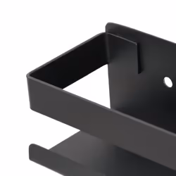 vidaXL Shower Shelf Shower Caddy Rack Matt Black Brushed 304 Stainless Steel - Additional view 6