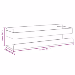 vidaXL Shower Shelf Shower Caddy Rack Matt Black Brushed 304 Stainless Steel - Additional view 7