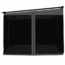 vidaXL Gazebo with Mesh Walls Party Tent Canopy Marquee Anthracite 3x3 m Steel - Additional view 4