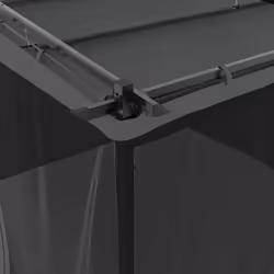 vidaXL Gazebo with Mesh Walls Party Tent Canopy Marquee Anthracite 3x3 m Steel - Additional view 6