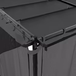 vidaXL Gazebo with Mesh Walls Party Tent Canopy Marquee Anthracite 6x3 m Steel - Additional view 6