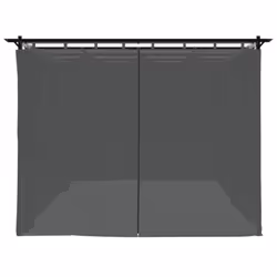vidaXL Gazebo with Curtains Party Tent Pavilion Marquee Canopy Taupe Steel - anthracite, 6 x 3 m - Additional view 4
