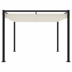 vidaXL Gazebo Outdoor Party Tent Pavilion Marquee Canopy Garden Sunshade Steel - cream