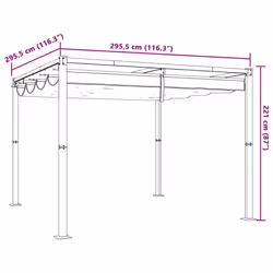 vidaXL Gazebo Outdoor Party Tent Pavilion Marquee Canopy Garden Sunshade Steel - cream - Additional view 8